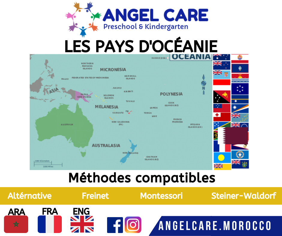 Les pays d’Océanie